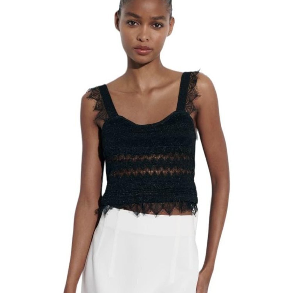 Zara High-Waist Mini Skirt Ecru Size M | 3107/117